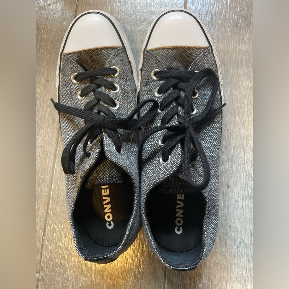 Converse Black Canvas Sneakers Size 9